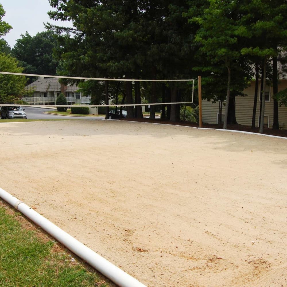 Sand volley ball courts at Sailboat Bay in Raleigh, North Carolina