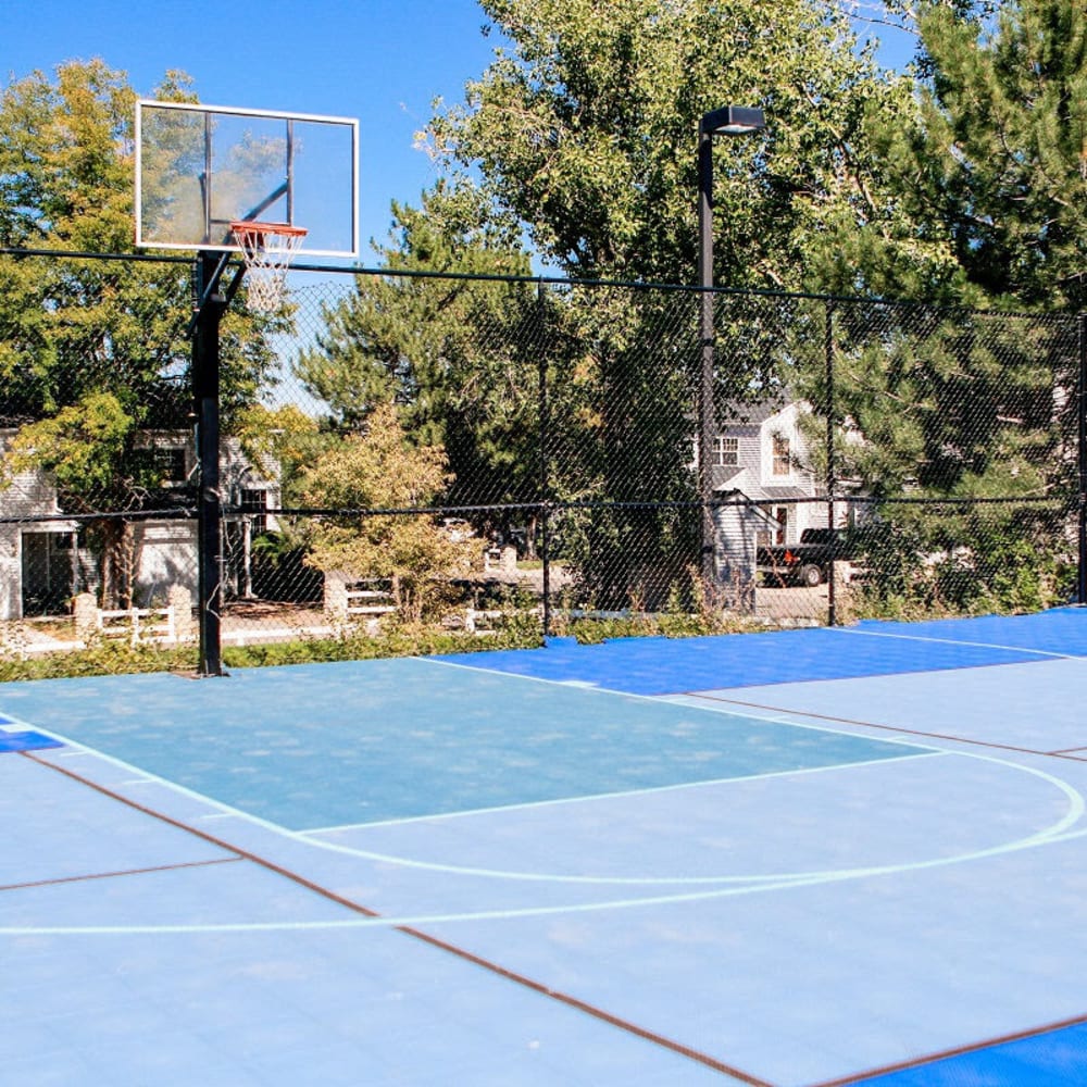 Outdoor basketball court at Magnolia Ridge in Thornton, Colorado