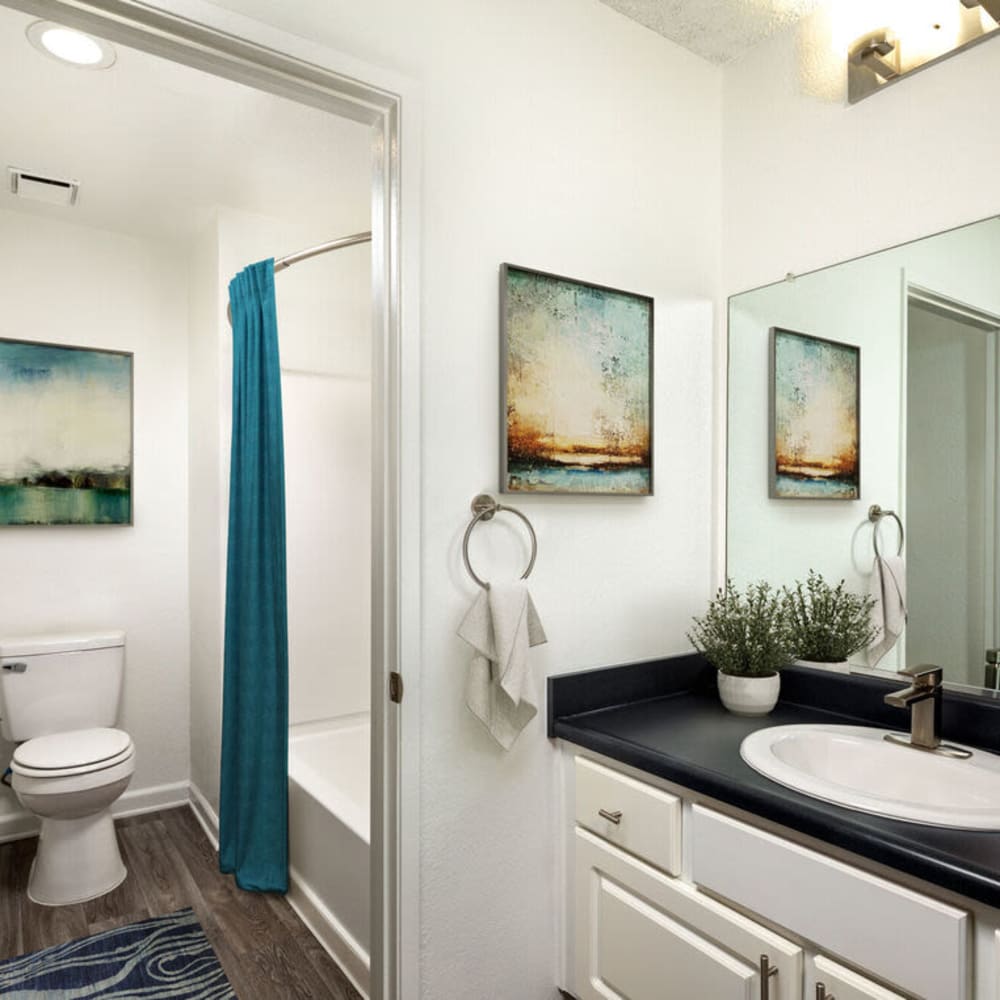 Spacious bathrooms at The Highlands at Grand Terrace in Grand Terrace, California
