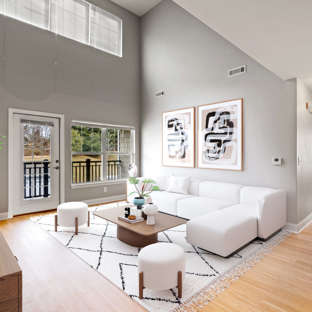 Large open living space at The Preserve at Cohasset in Cohasset, Massachusetts