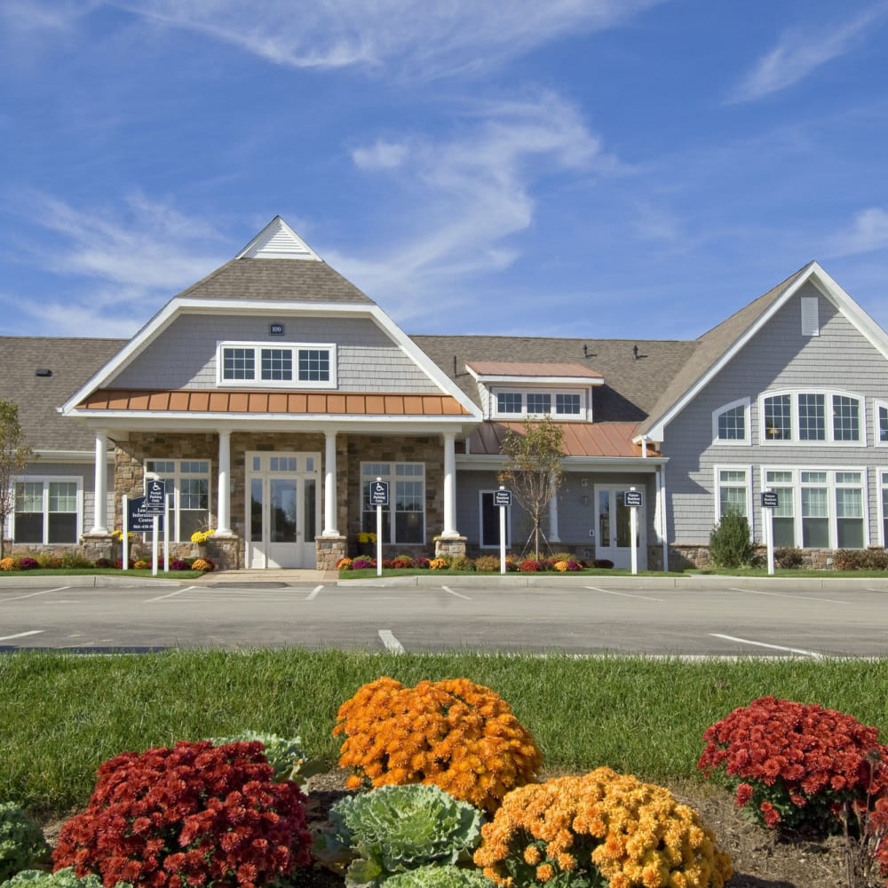 Exterior view of clubhouse at The Preserve at Cohasset in Cohasset, Massachusetts
