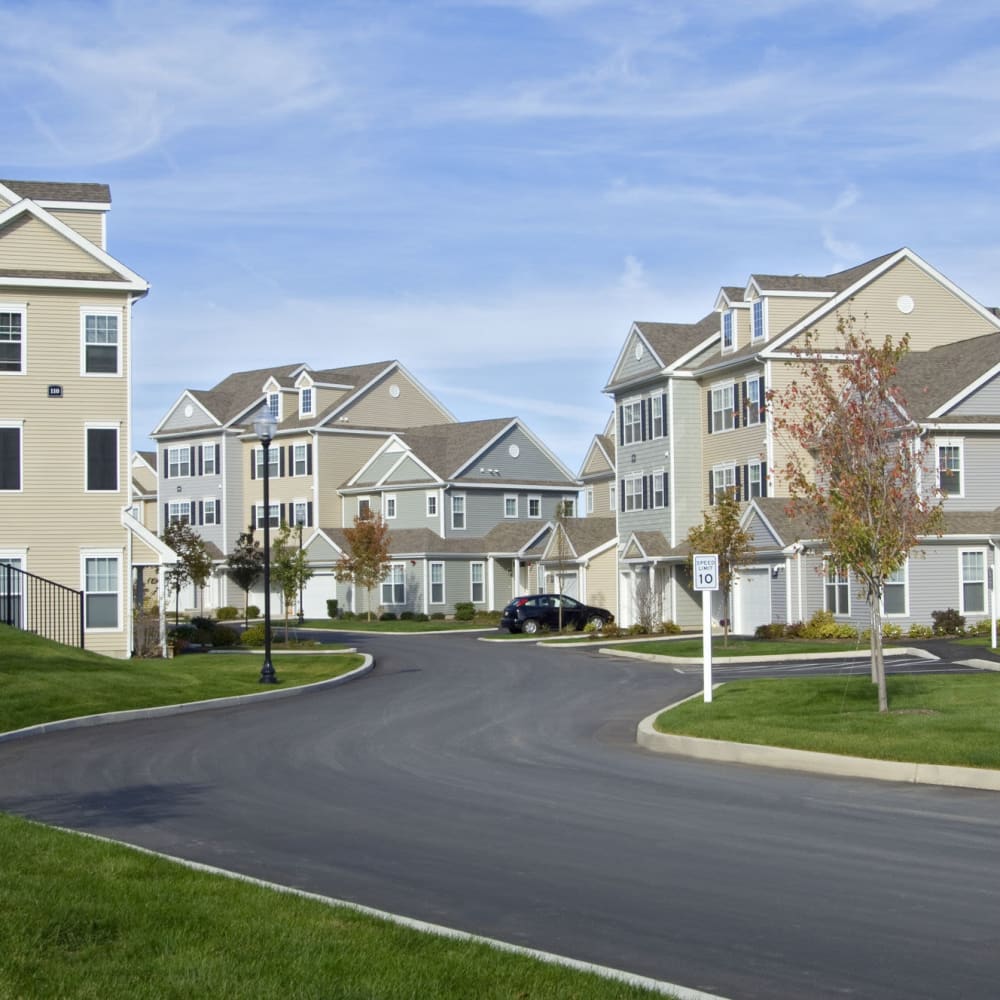 Street view of community at The Preserve at Cohasset in Cohasset, Massachusetts