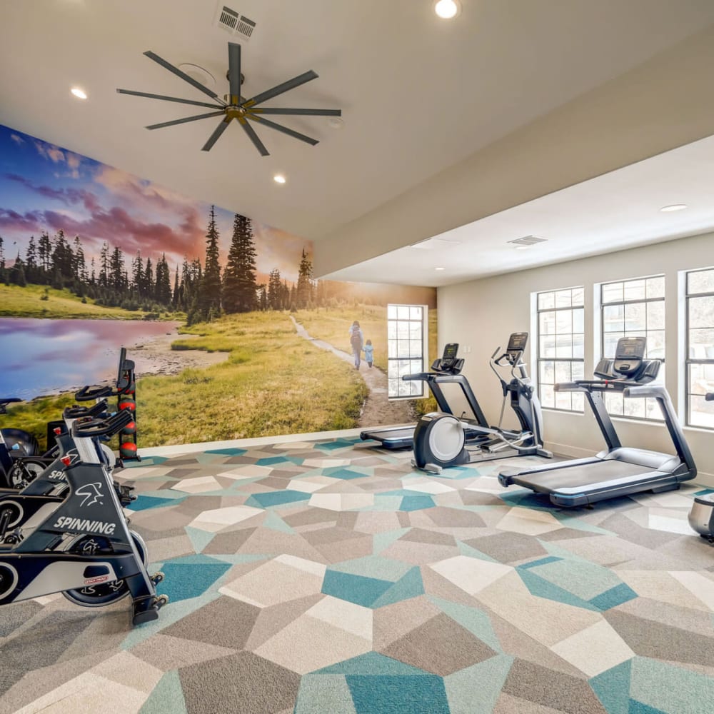 Fitness center at Artemis at Spring Canyon in Colorado Springs, Colorado