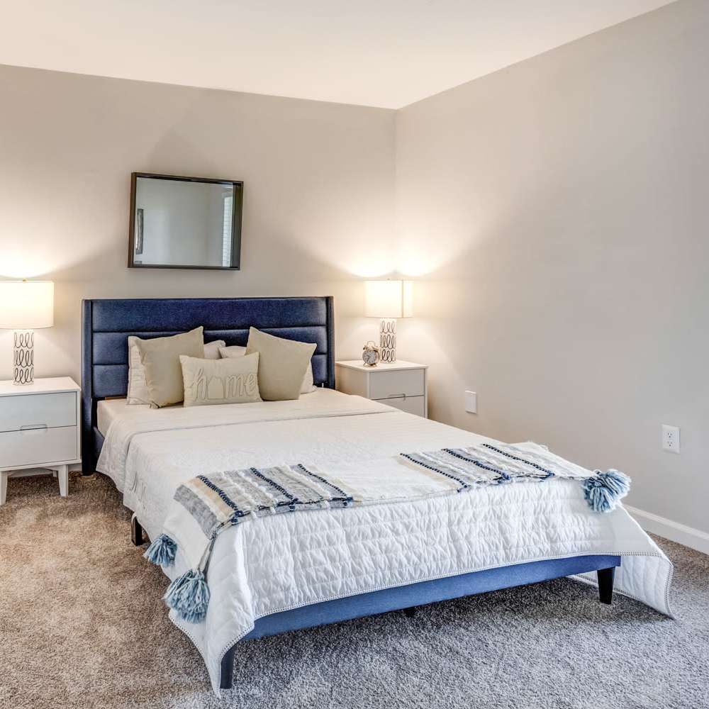 Master bedroom with soft carpet at 1800 Ashley West in Charleston, South Carolina