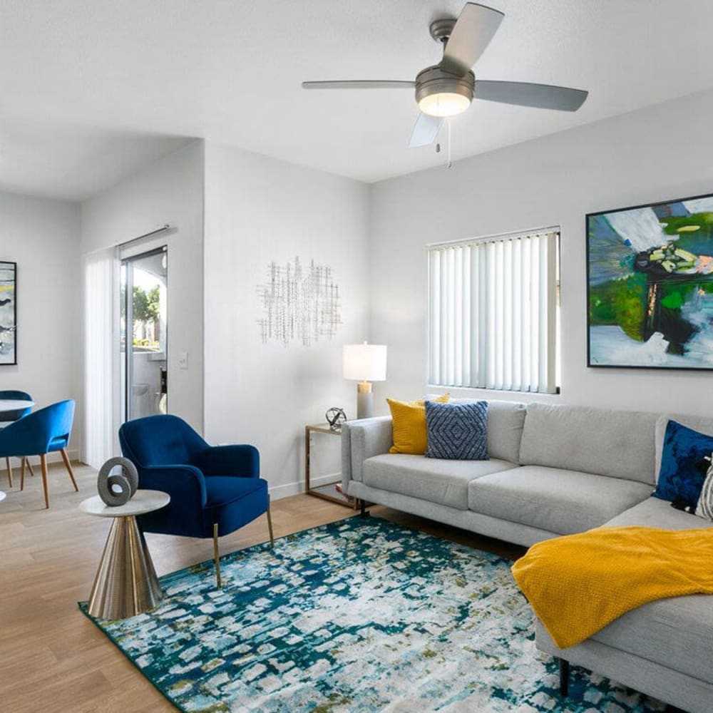 Modern living rooms at Morada Rise in Phoenix, Arizona