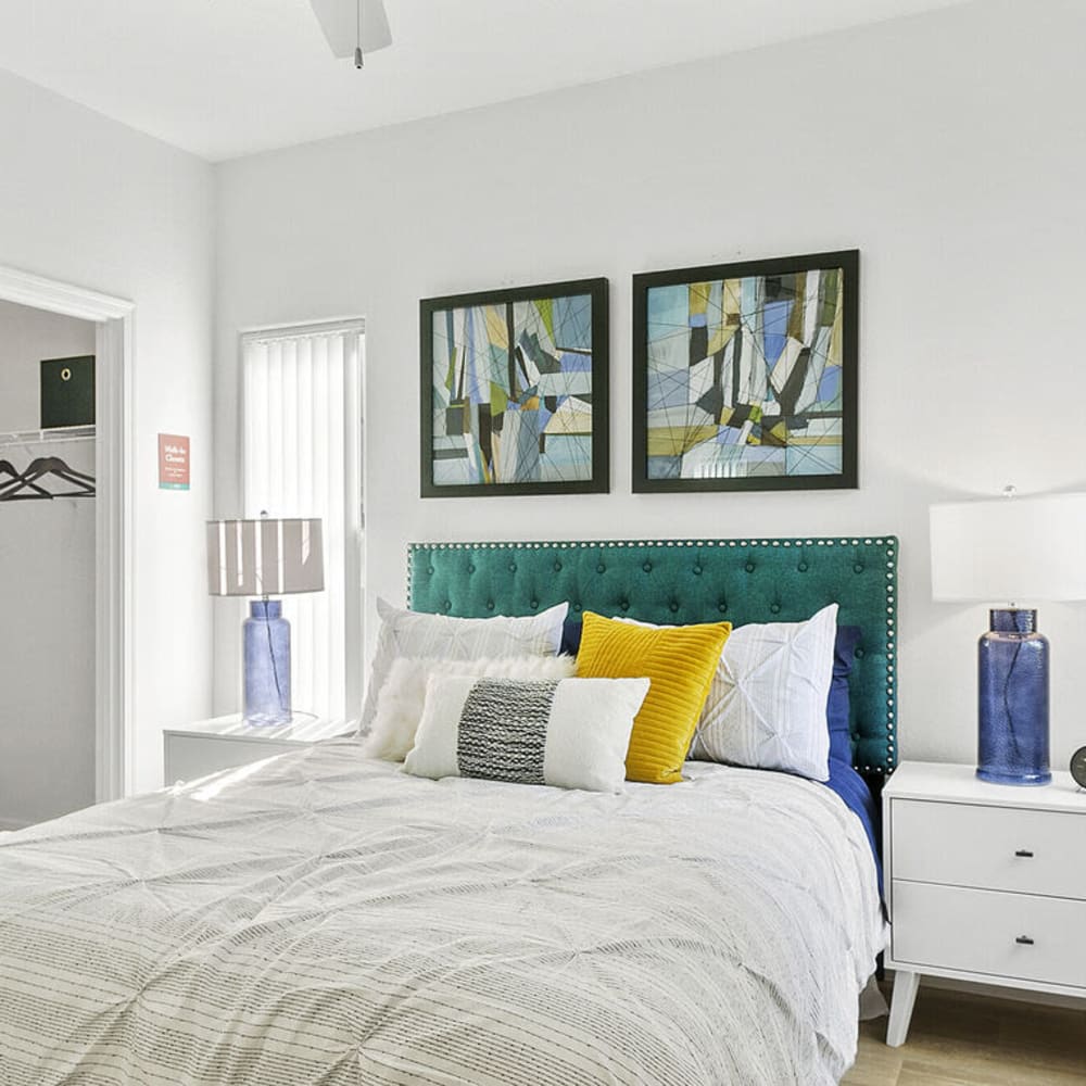 Modern bedrooms at Morada Rise in Phoenix, Arizona