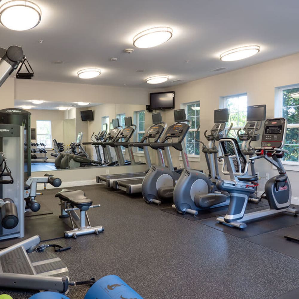 Fitness Center at Lux at Stoughton in Stoughton, Massachusetts