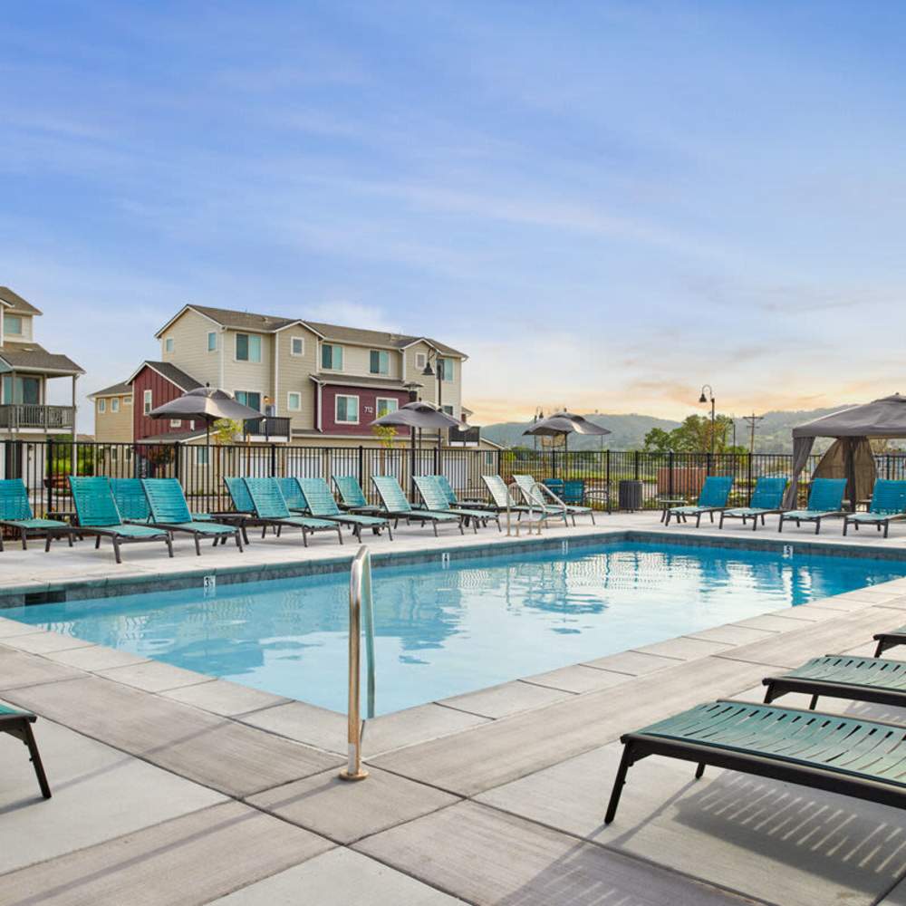 Swimming Pool area at Blue Oak in Paso Robles, California