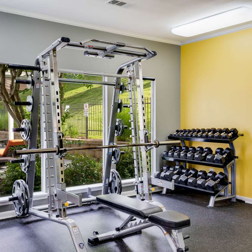 Fitness center at Ridgemont at Stringers Ridge in Chattanooga, Tennessee