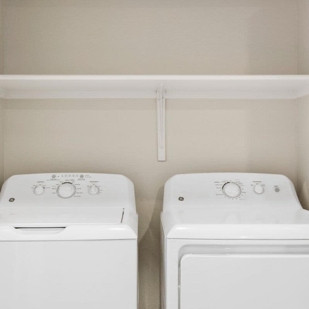 Washer and dryer at Fountain Palms in Peoria, Arizona