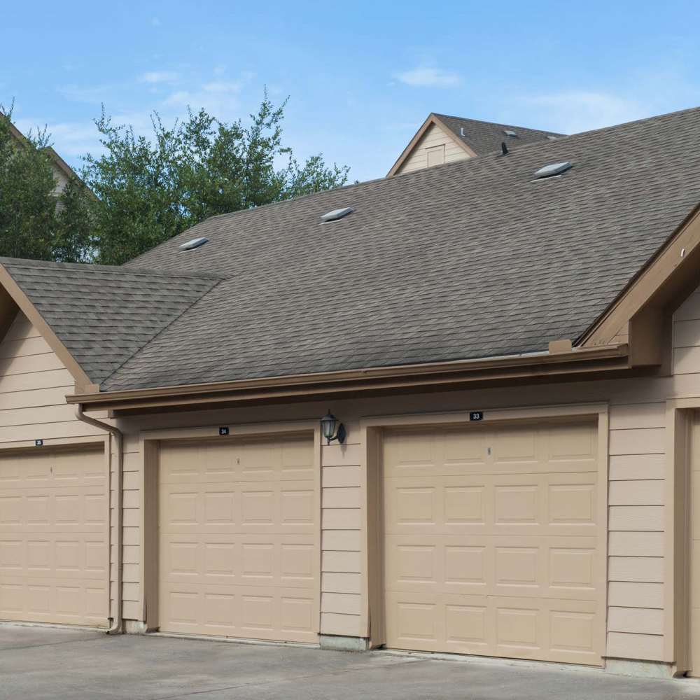 Garages available at Oak Crest in Houston, Texas