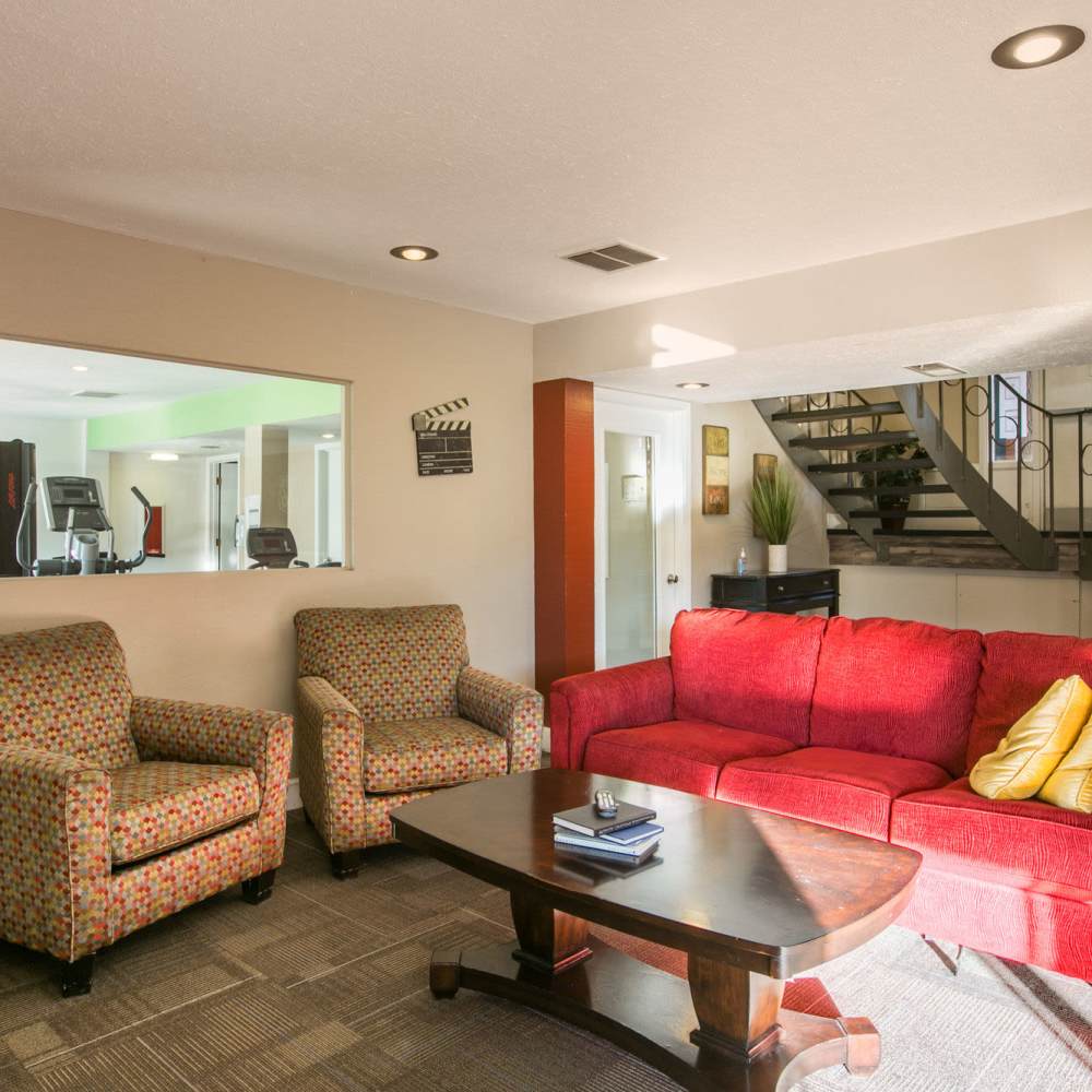 Lounge in style in the clubhouse at Calero in Albuquerque, New Mexico