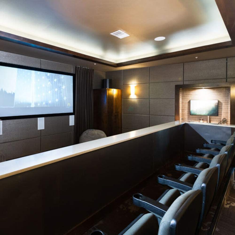 Theater room at Trails at Timberline in Fort Collins, Colorado