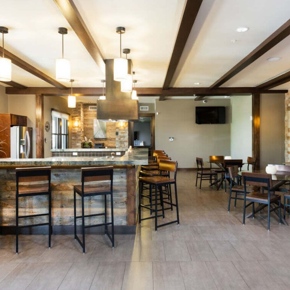 Bar area at Trails at Timberline in Fort Collins, Colorado