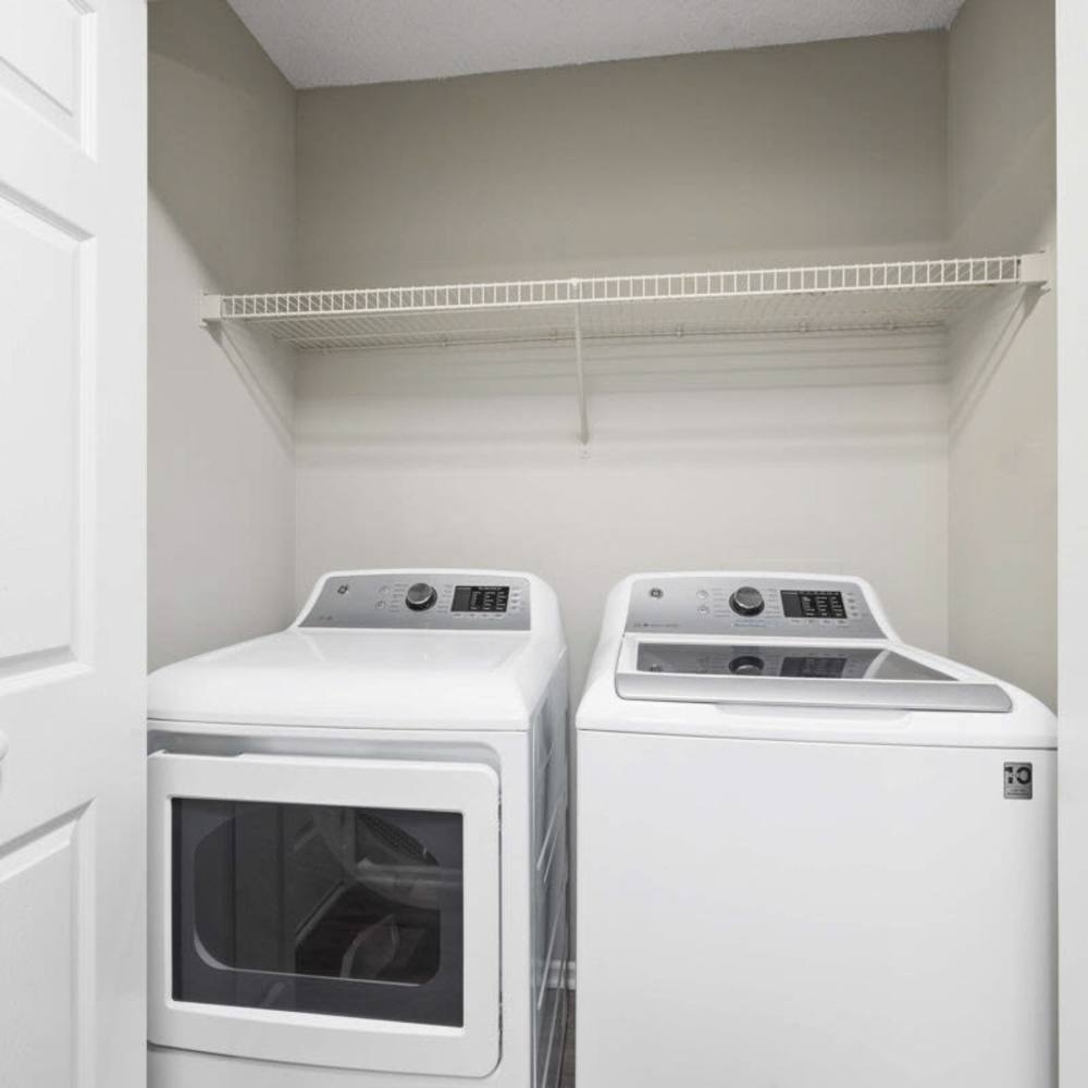 Washer and dryer at Concord Apartments in Raleigh, North Carolina