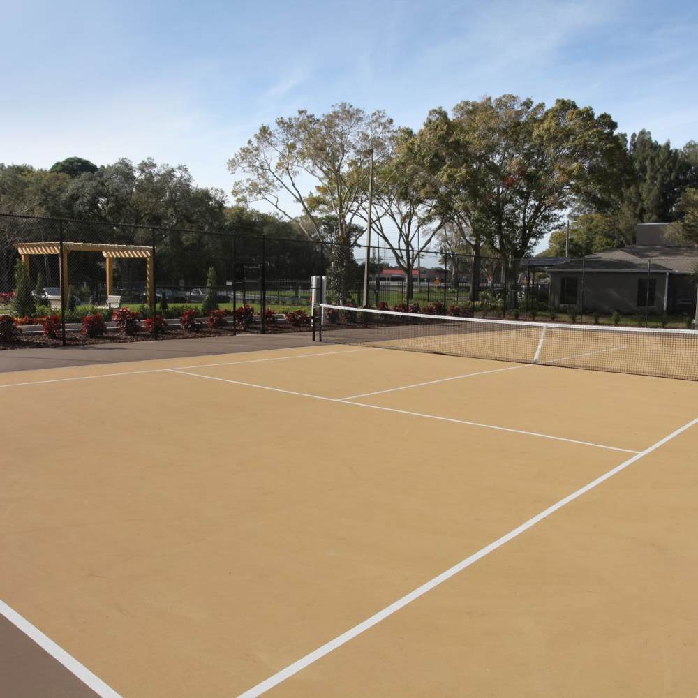 Tennis court at Four Lakes at Clearwater in Clearwater, Florida