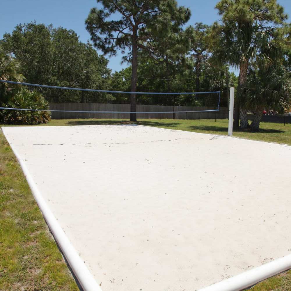 Sand volleyball court at Four Lakes at Clearwater in Clearwater, Florida