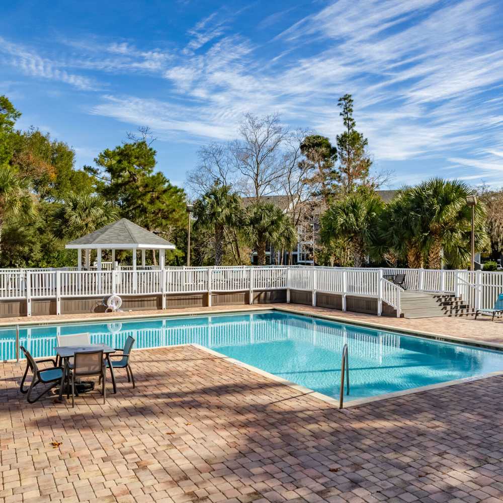 Swimming pool with great views at Fourteen01 Apartments in Orlando, Florida