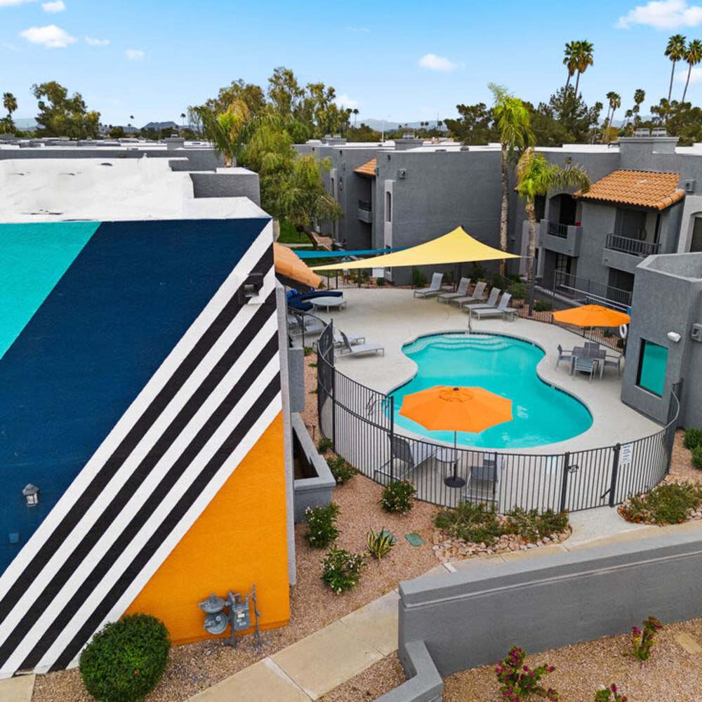 Exterior view of pool Verve in Glendale, Arizona