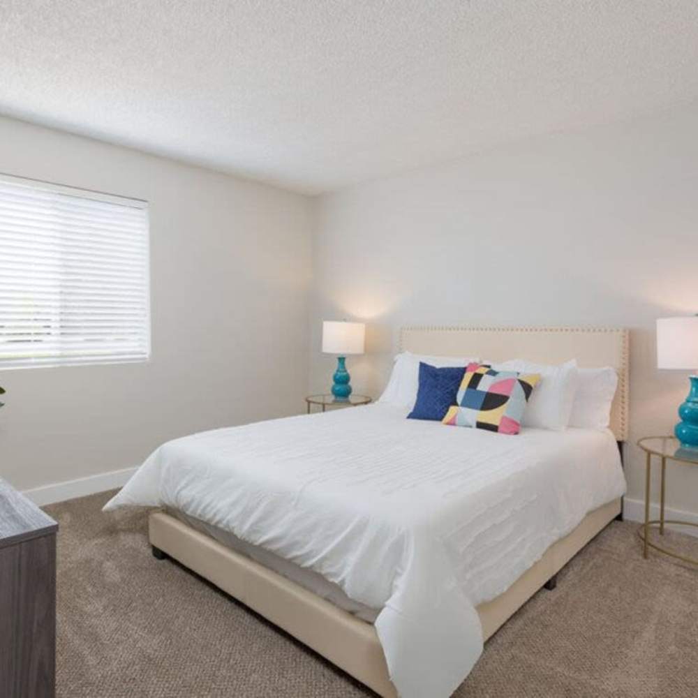 Cozy bedrooms at Vida46 in Phoenix, Arizona