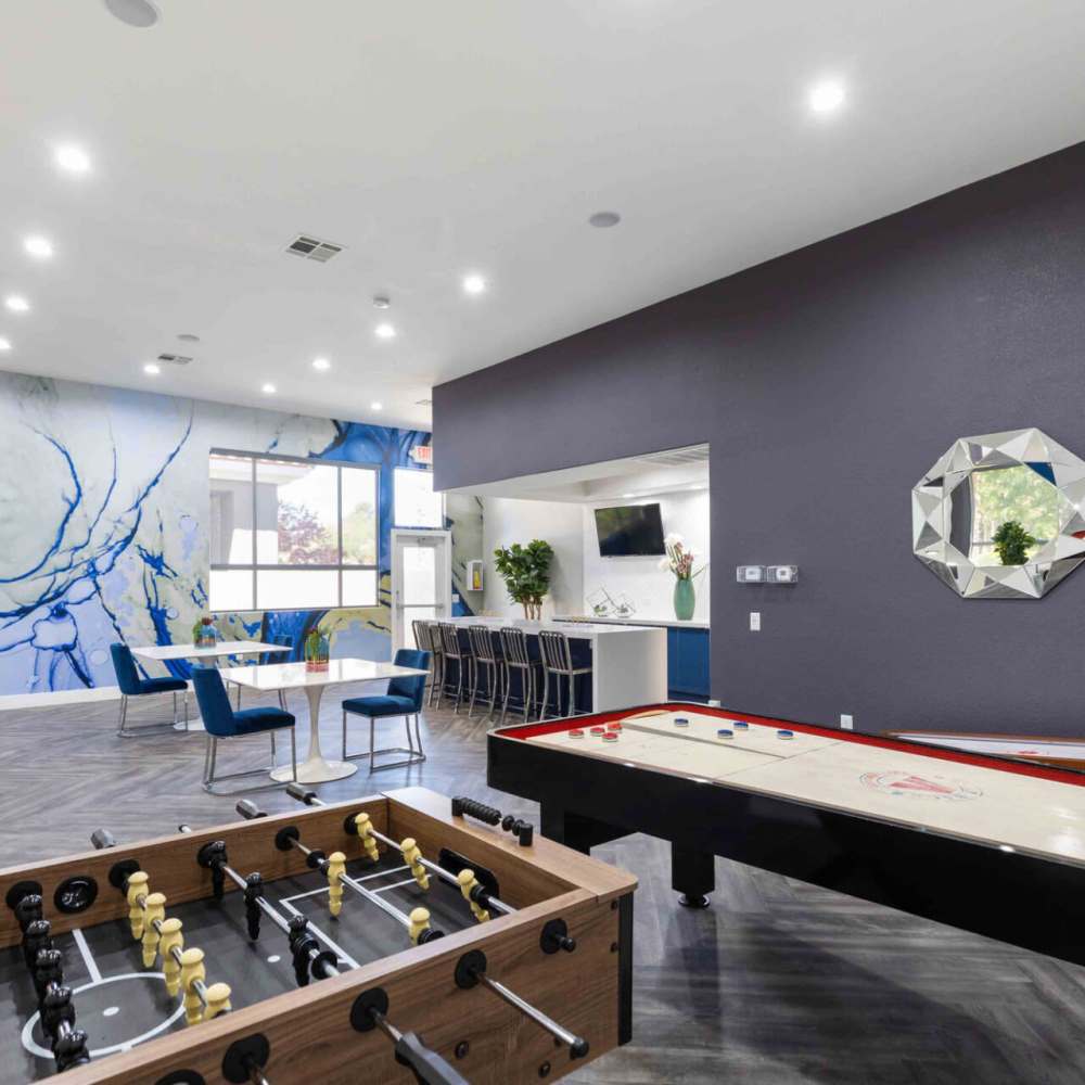 Clubhouse game room at Aviata in Las Vegas, Nevada