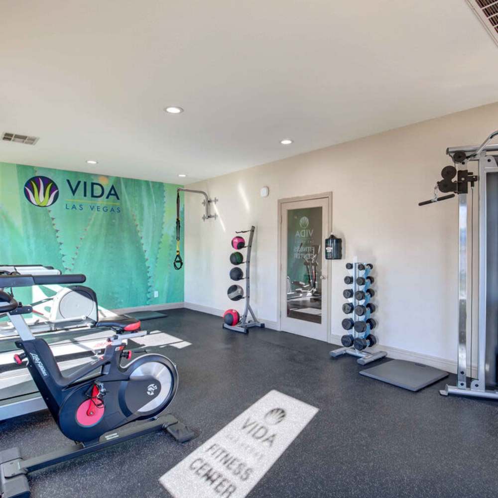 Fitness room at Vida Las Vegas in Las Vegas, Nevada