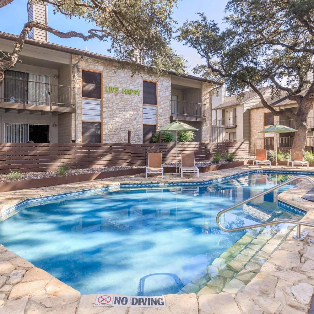 Nice swimming pool at Harper at the Park in San Antonio, Texas