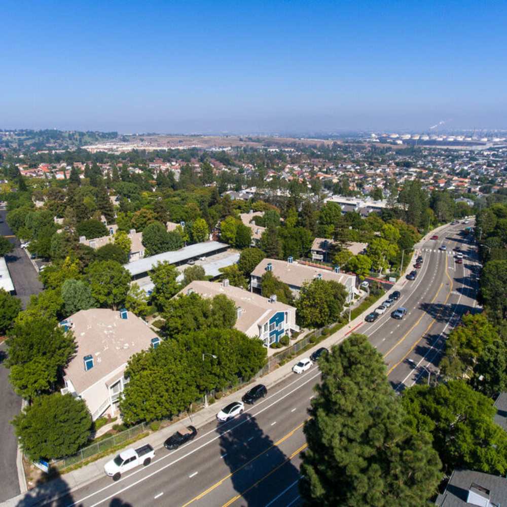 Aerial view of Harborview in San Pedro, California