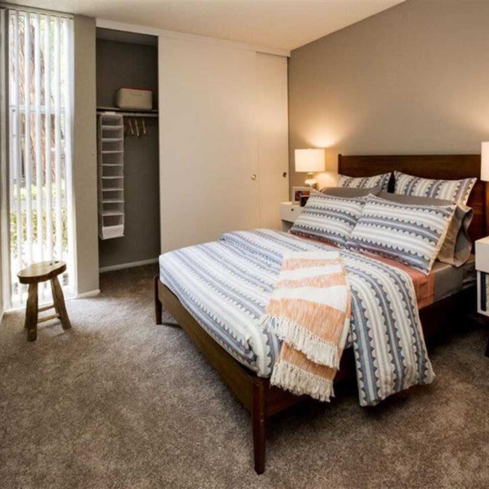 Bedroom Vicino Apartments in Lakewood, California