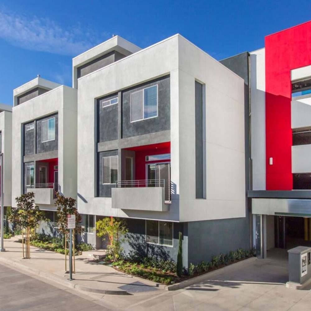 External view of apartments at Nineteen01 in Santa Ana, California