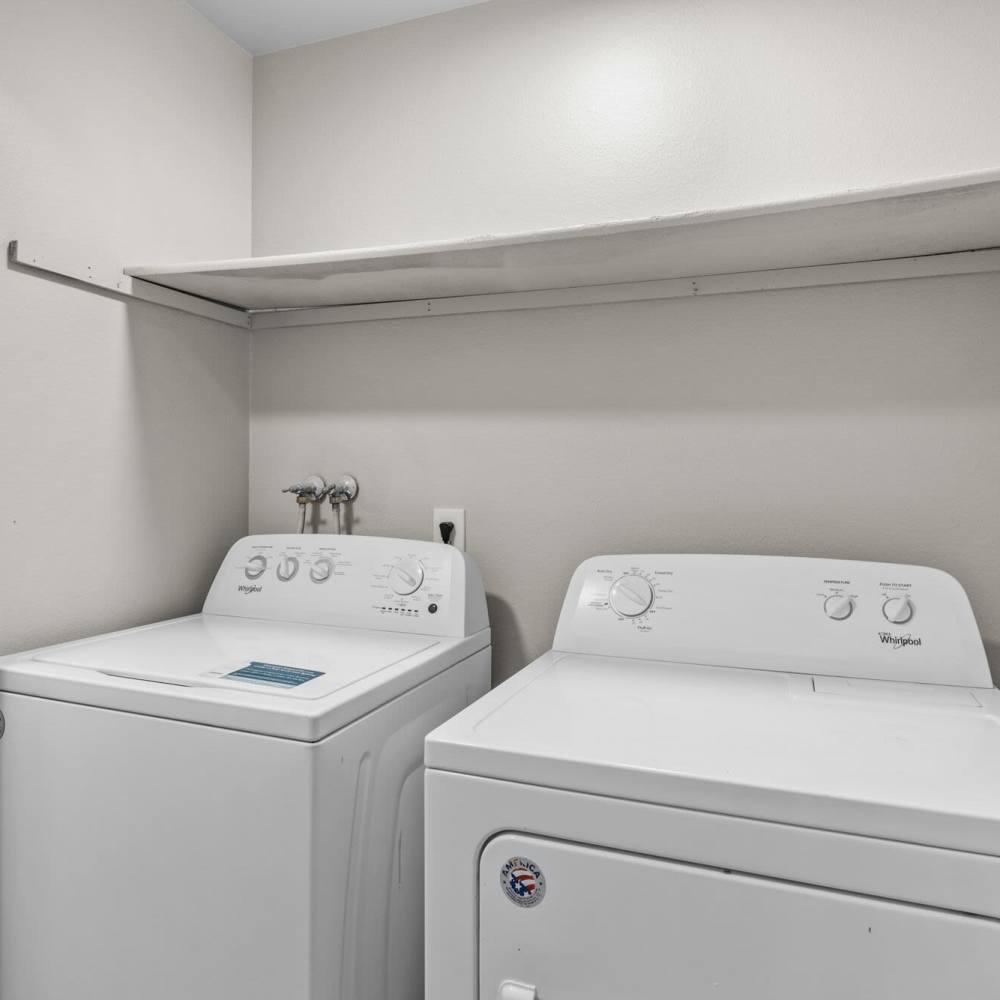 Washer and dryer at Spinnaker Apartments in Des Moines, Washington