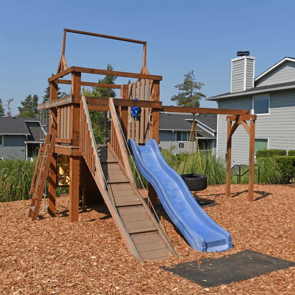 Children's slide at Spinnaker Apartments in Des Moines, Washington