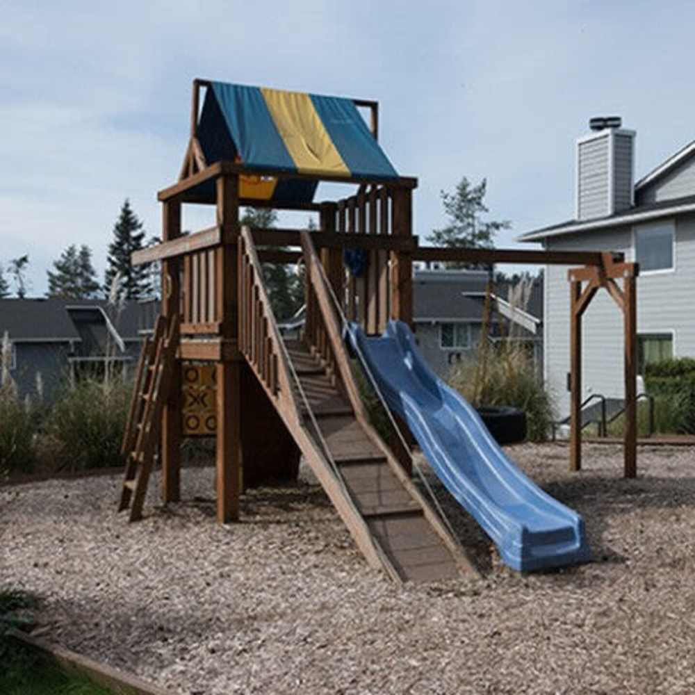Multiple playgrounds at Spinnaker Apartments in Des Moines, Washington