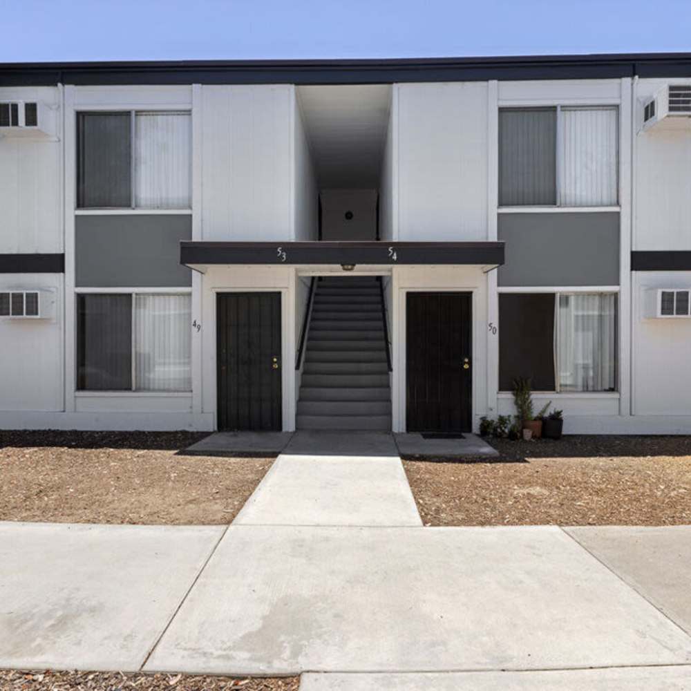 Apartment building with stairs at ALTA in El Cajon, California