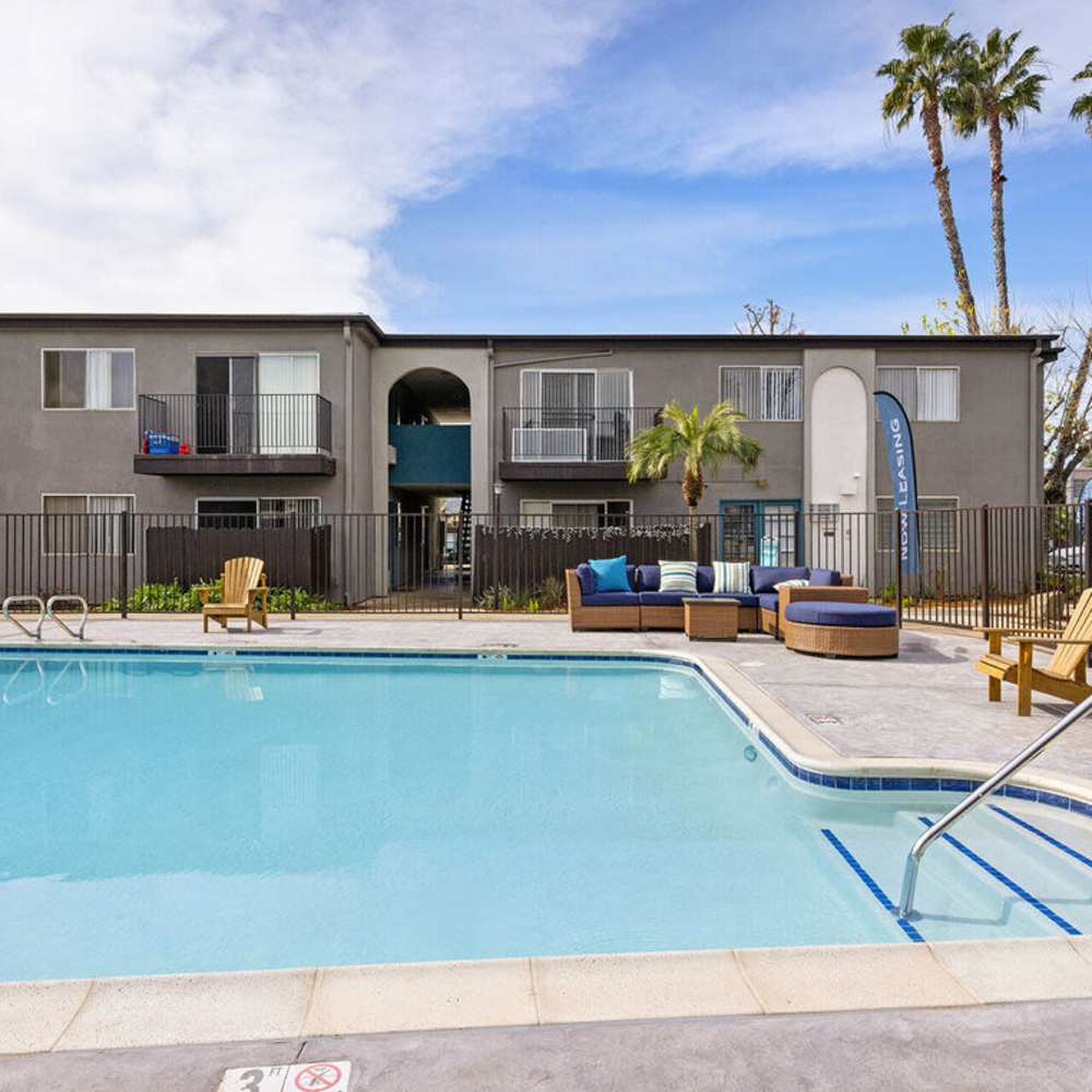 Swimming pool at Terre at 989 Peach in El Cajon, California