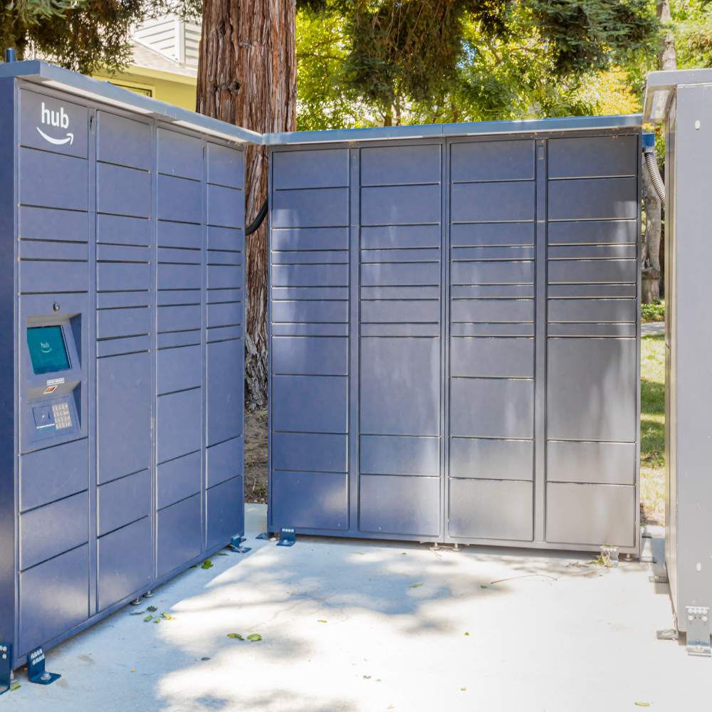 Private lockers in Riverstone Apartments in Sacramento, California