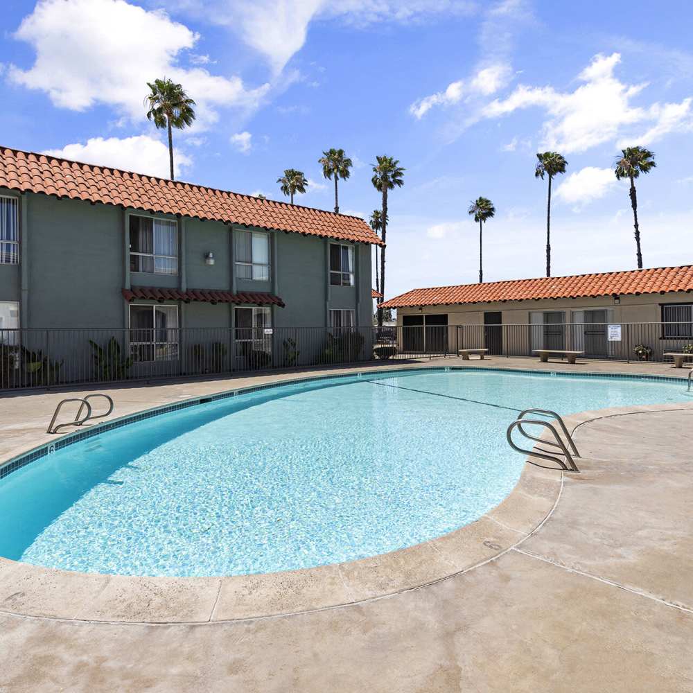 Swimming pool at Terre at Mollison in El Cajon, California