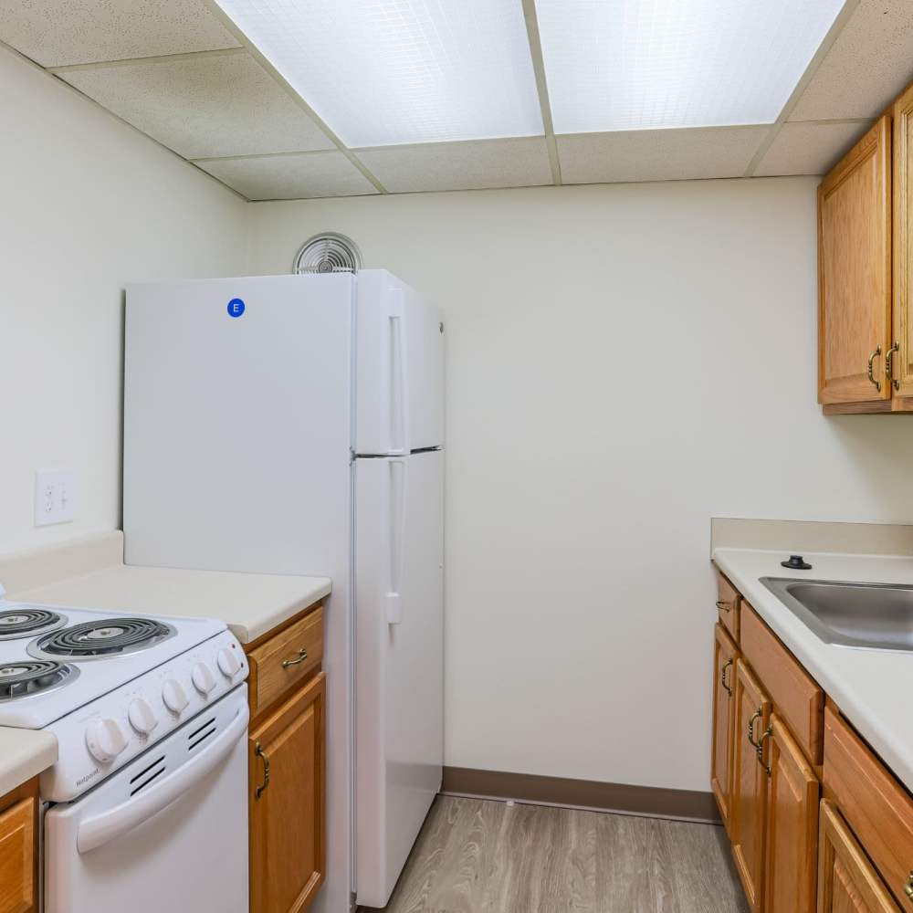 Kitchen at Coraopolis Towers in Coraopolis, Pennsylvania