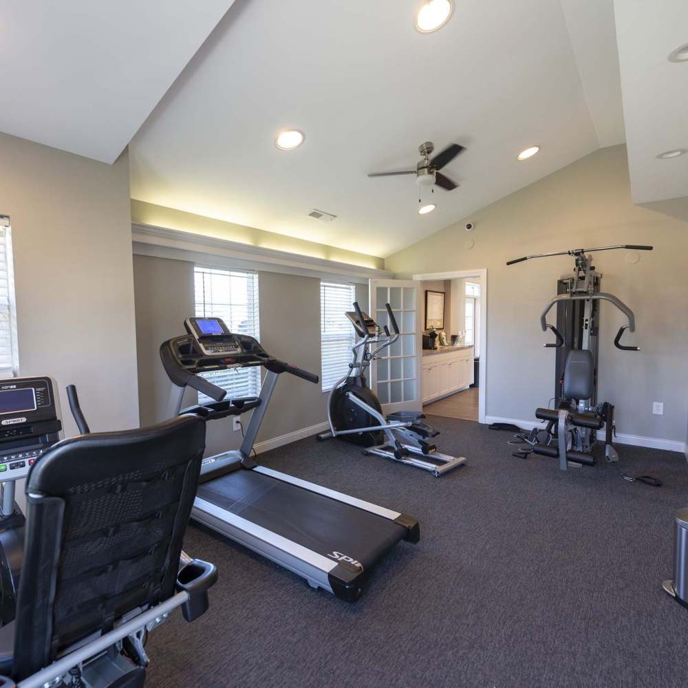 Fitness center at Troy Farms in Delaware, Ohio