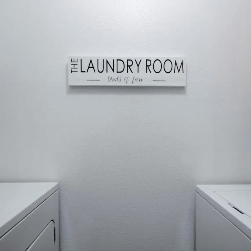 Laundry room in an apartment at Canyon Vista in Sparks, Nevada