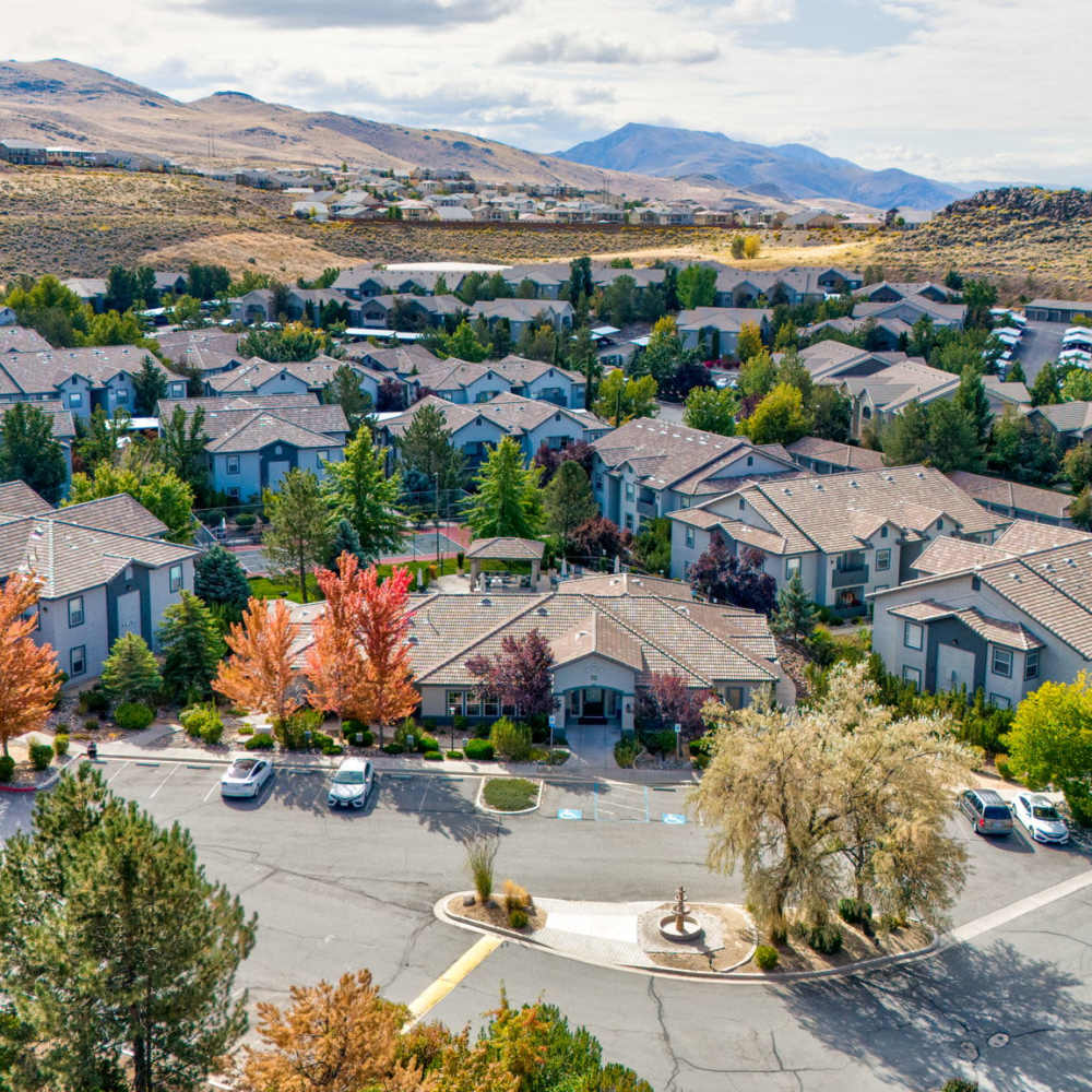 Aerial view of the community at Canyon Vista in Sparks, Nevada