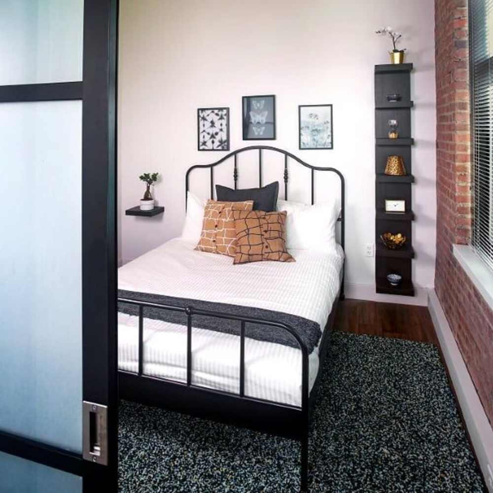 Modern-style bedroom at The Residences at Barnett in Jacksonville, Florida