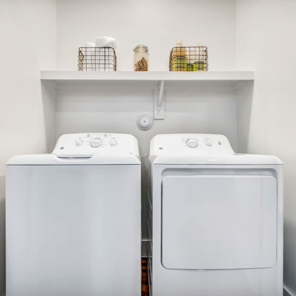 in-unit washer and dryer at Chisholm at Tavolo Park in Fort Worth, Texas