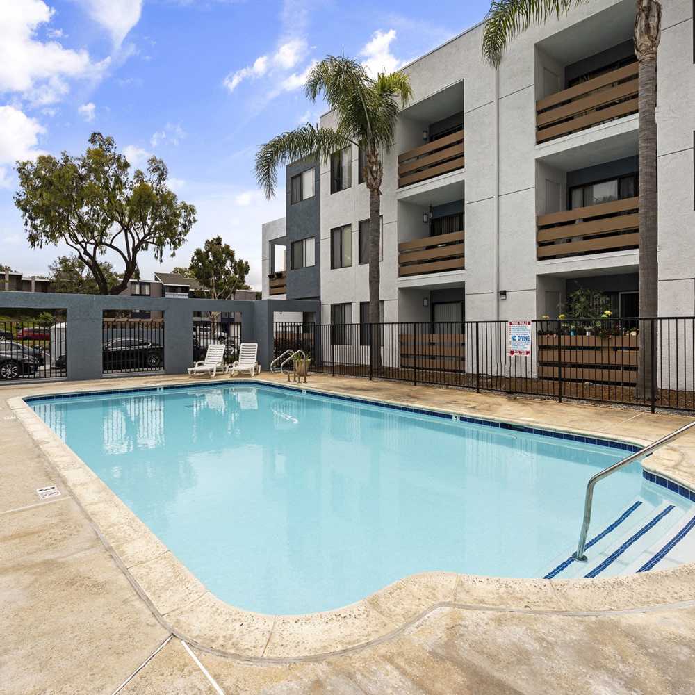 Swimming pool at Mar at Mesa in San Diego, California