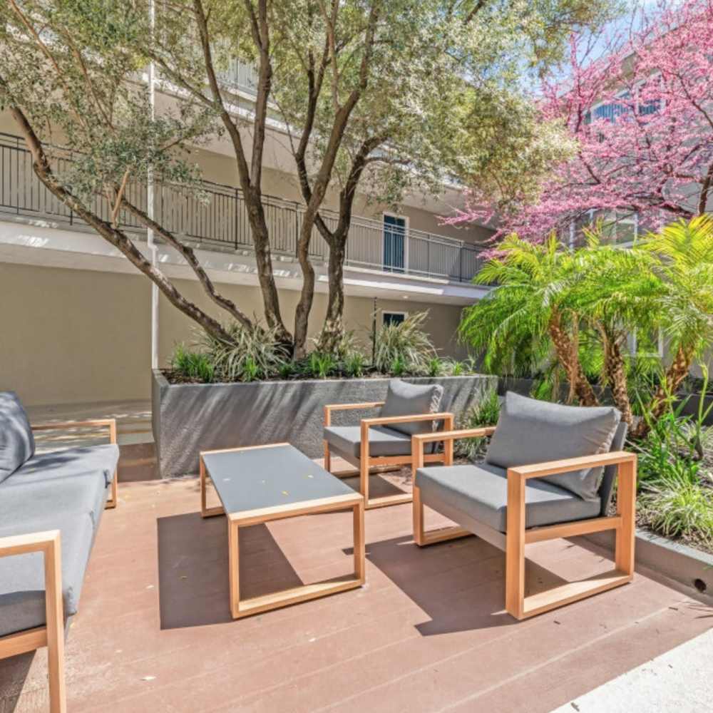 Exterior seating 2727 Edison in San Mateo, California