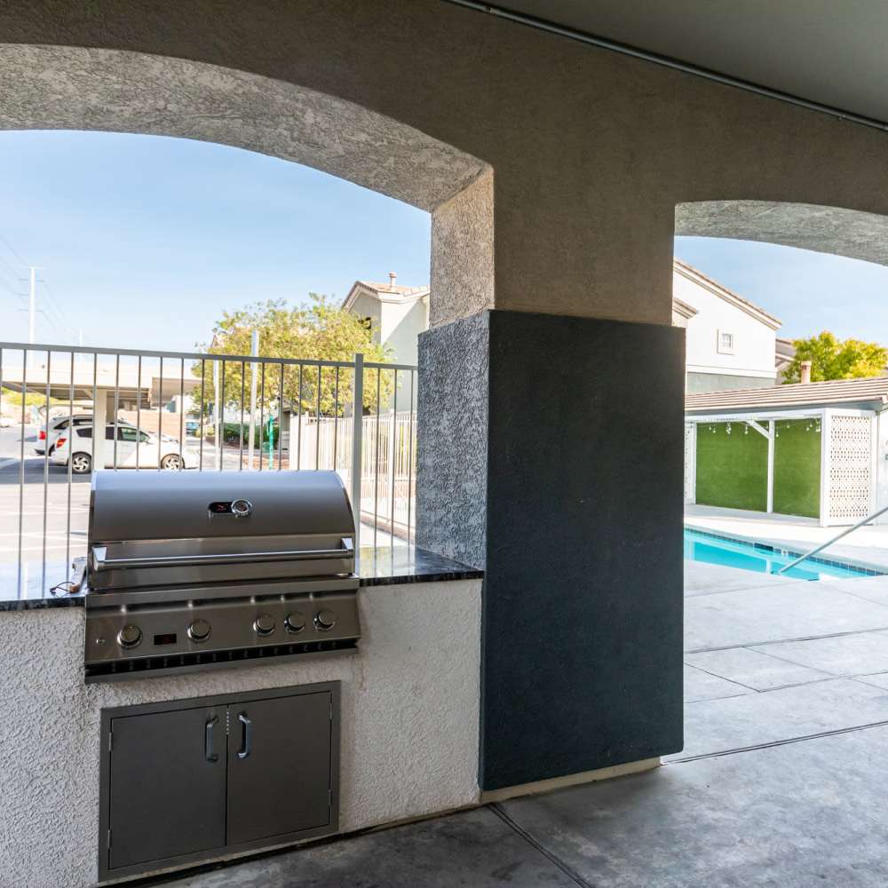 BBQ area at Harlow in Las Vegas, Nevada