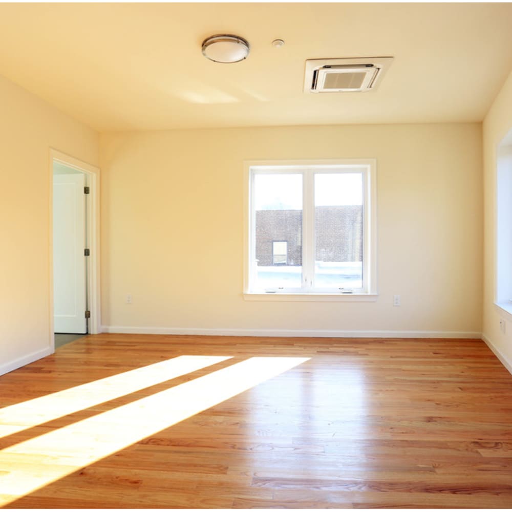 Living room at The Lombardi in New Rochelle, New York