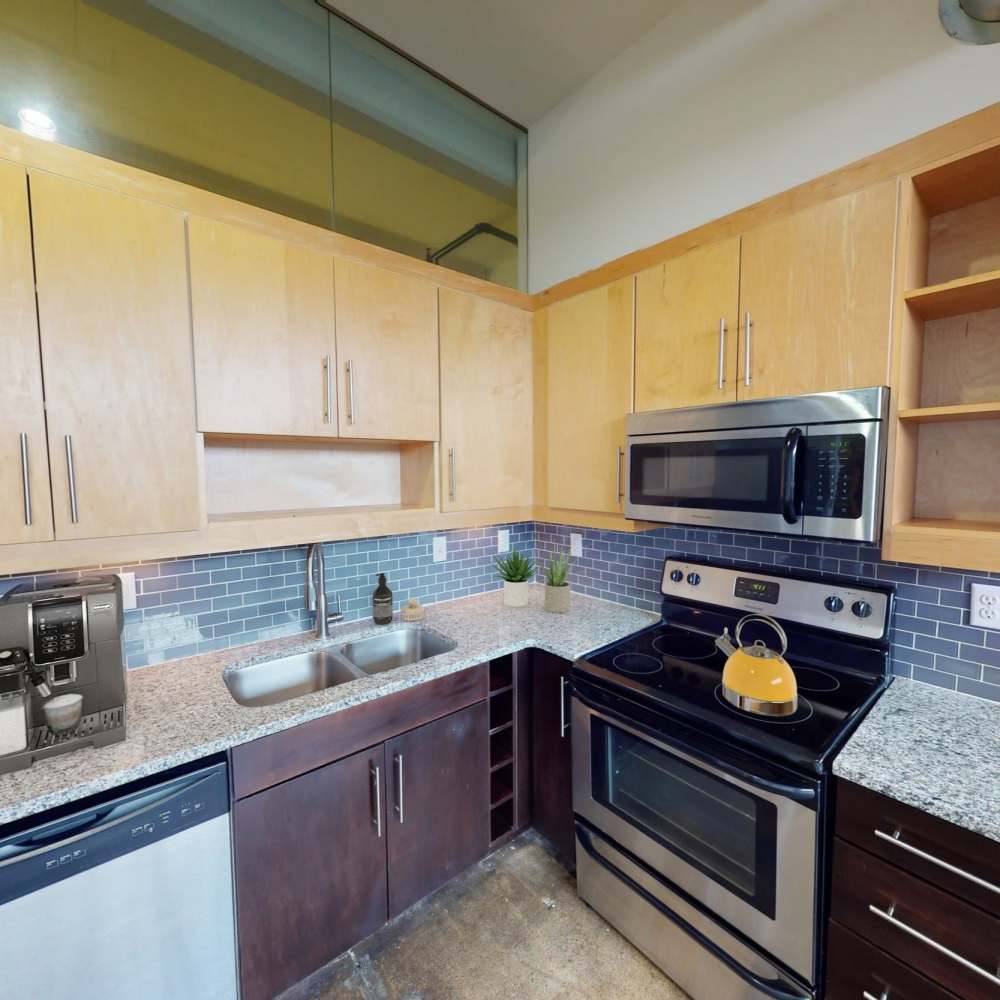 Kitchen in Star Lofts in Petersburg, Virginia