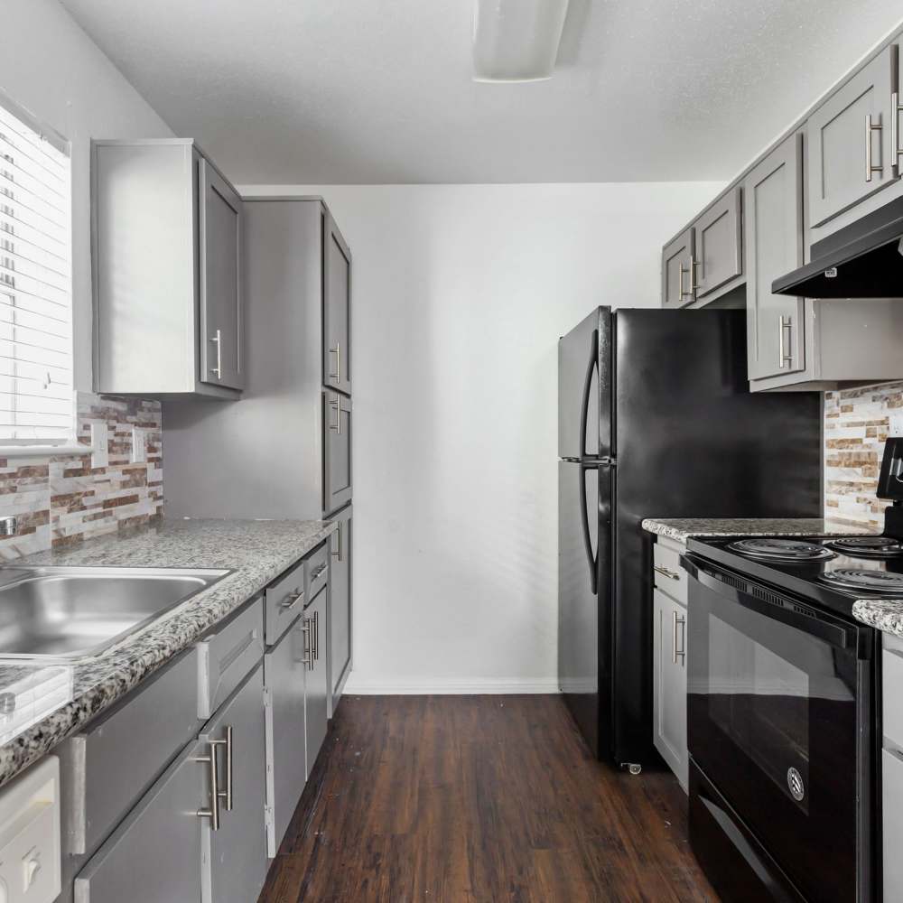 Modern kitchen at Hawthorne in Houston, Texas