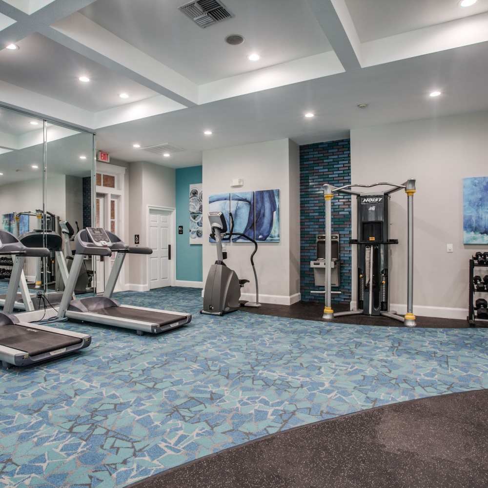 treadmills at Arboretum Estates in Richardson, Texas